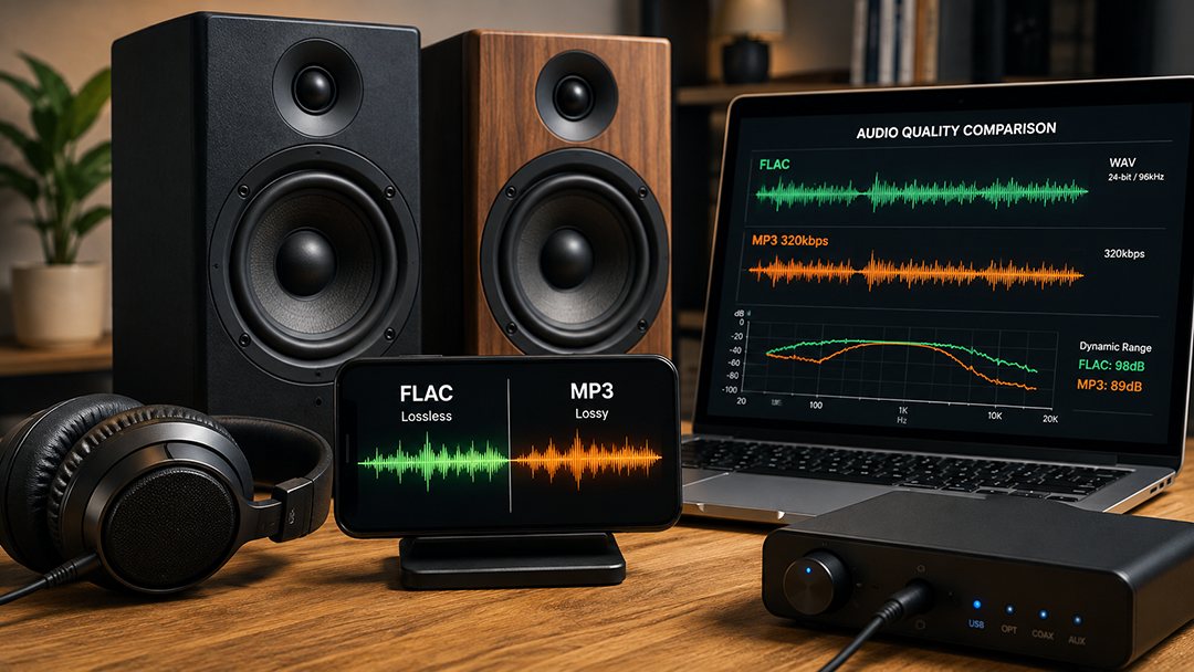 مقایسه فایل صوتی FLAC و MP3